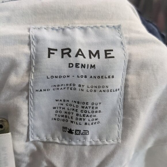 Frame Denim | Le Skinny Colorblock Denim Jeans in Hayden - Picture 7 of 8